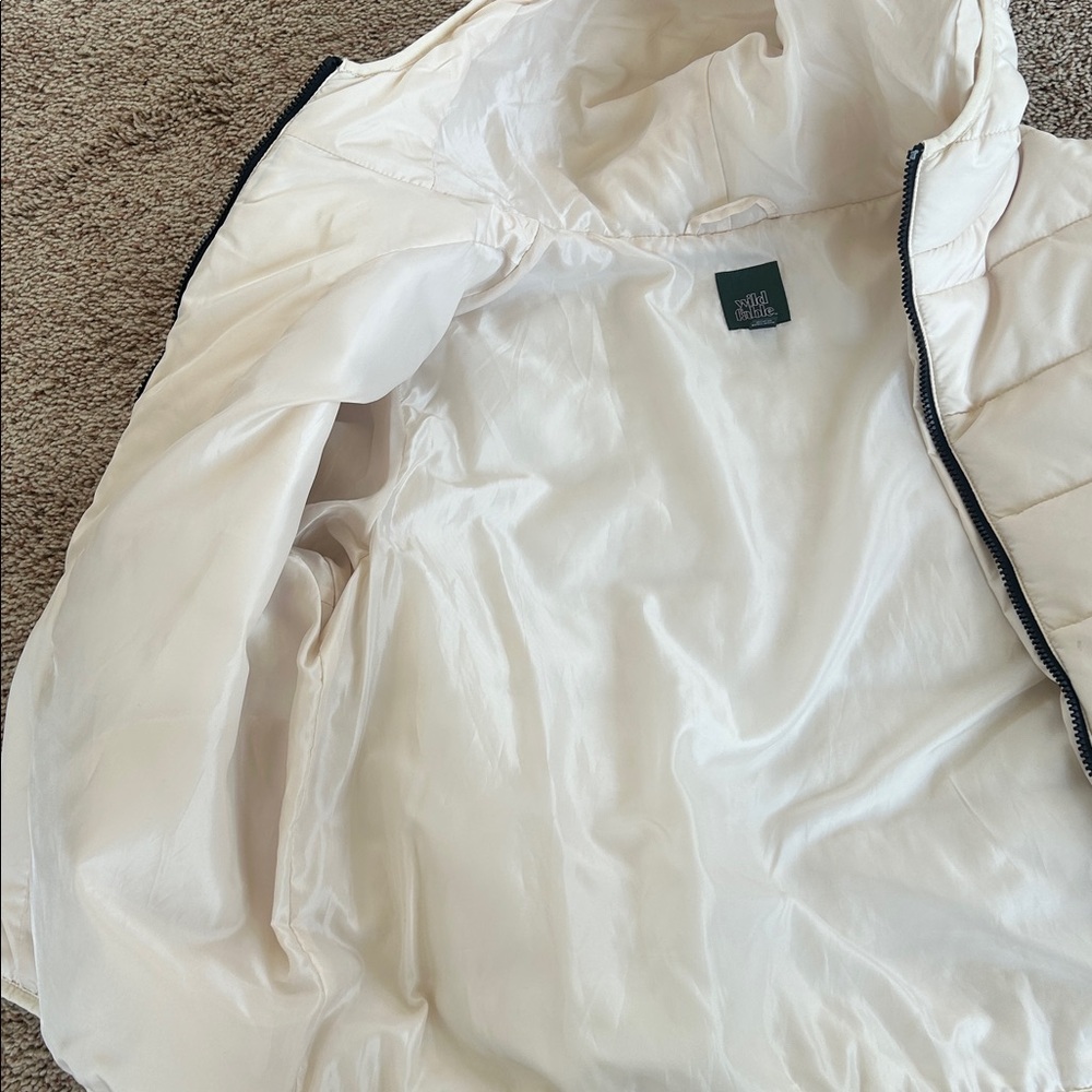 Wild Fable Light Beige Puffer Jacket - Picture 3 of 6